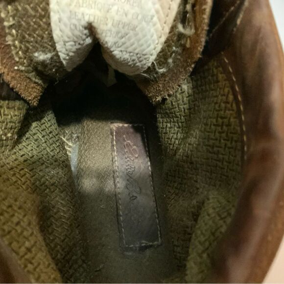 Eddie Bauer Mens Ankle Boots Brown Leather  Lace Up 10.5 M - Picture 12 of 15